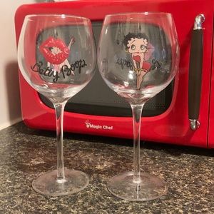 Betty Boop Wine Glasses